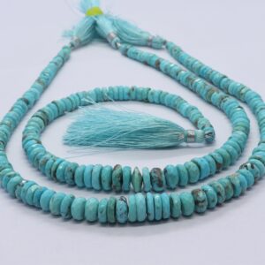 Arizona Turquoise Necklace 5-8 Mm Turquoise Rondelle Beads Natural Turquoise Beaded Necklace Necklace For Women Arizona Turquoise Jewelry Arizona Turquoise Necklace 5-8 Mm Turquoise Rondelle Beads Natural Turquoise Beaded Necklace Necklace For Women Arizona Turquoise Jewelry
