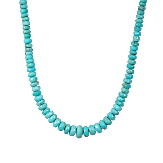 Genuine Turquoise Necklace | Authentic Beaded Turquoise Jewelry | Arizona Turquoise | Beaded Turquoise, December Birthstone Ooak Genuine Turquoise Necklace | Authentic Beaded Turquoise Jewelry | Arizona Turquoise | Beaded Turquoise, December Birthstone Ooak