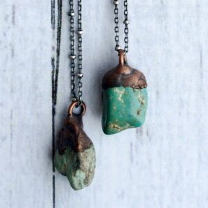 Turquoise Nugget Necklace | Raw Turquoise Jewelry | Nevada Turquoise Necklace | December Birthstone Necklace | December Birthstone Jewelry