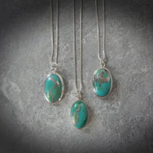 Sterling Silver Turquoise Necklace • Genuine Turquoise Stones with Silver • December Birthstone • Birthday Gift • Gift for Crystal Lover Sterling Silver Turquoise Necklace • Genuine Turquoise Stones with Silver • December Birthstone • Birthday Gift • Gift for Crystal Lover