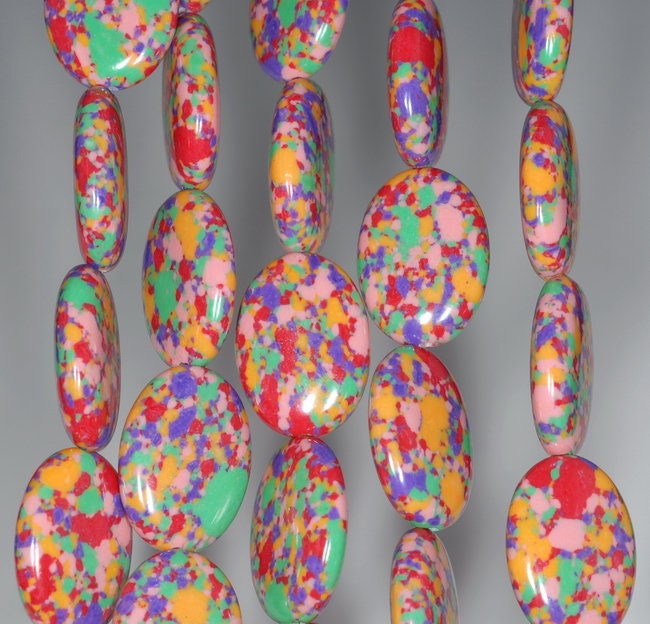18x13mm Rainbow Matrix Turquoise Gemstone Oval Loose Beads 15.5 Inch Full Strand (90183254-a149) 18x13mm Rainbow Matrix Turquoise Gemstone Oval Loose Beads 15.5 Inch Full Strand (90183254-a149)