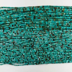 Faceted Brown Green Turquoise Cube Beads Gemstone 15.5" Strand 2mm 3mm 4mm