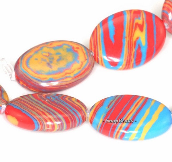 Matrix Turquoise Gemstone Citrus Red Oval 18x13mm Loose Beads 15.5 Inch Full Strand (90114645-204a) Matrix Turquoise Gemstone Citrus Red Oval 18x13mm Loose Beads 15.5 Inch Full Strand (90114645-204a)