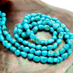 New Rare Aaaa+ Sleeping Beauty Blue Turquoise Beads - 48.25cts - Robins Egg Blue - Full Strand New Rare Aaaa+ Sleeping Beauty Blue Turquoise Beads - 48.25cts - Robins Egg Blue - Full Strand