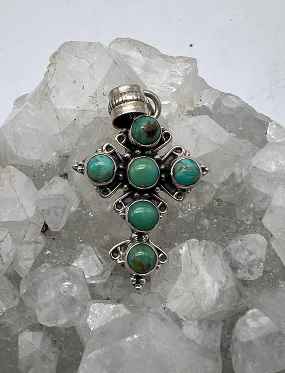 Turquoise Cross Pendant