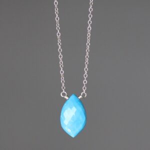 Turquoise Pendant Necklace - Turquoise And Silver Necklace - Single Stone Necklace - Turquoise Gemstone Necklace - Wire Wrapped Necklace Turquoise Pendant Necklace - Turquoise And Silver Necklace - Single Stone Necklace - Turquoise Gemstone Necklace - Wire Wrapped Necklace