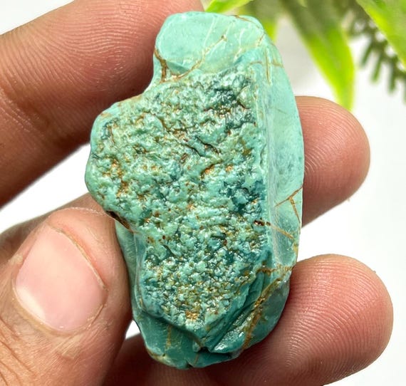 Raw Kingman Turquoise Specimen: 75 Carat Arizona Crystal, December Birthstone