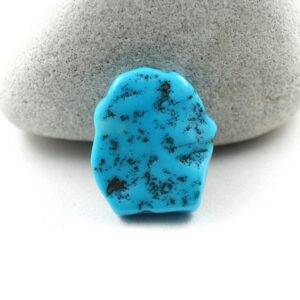 Natural Arizona Turquoise Freeform Rough Gemstone - 17x19mm, 13.83ct
