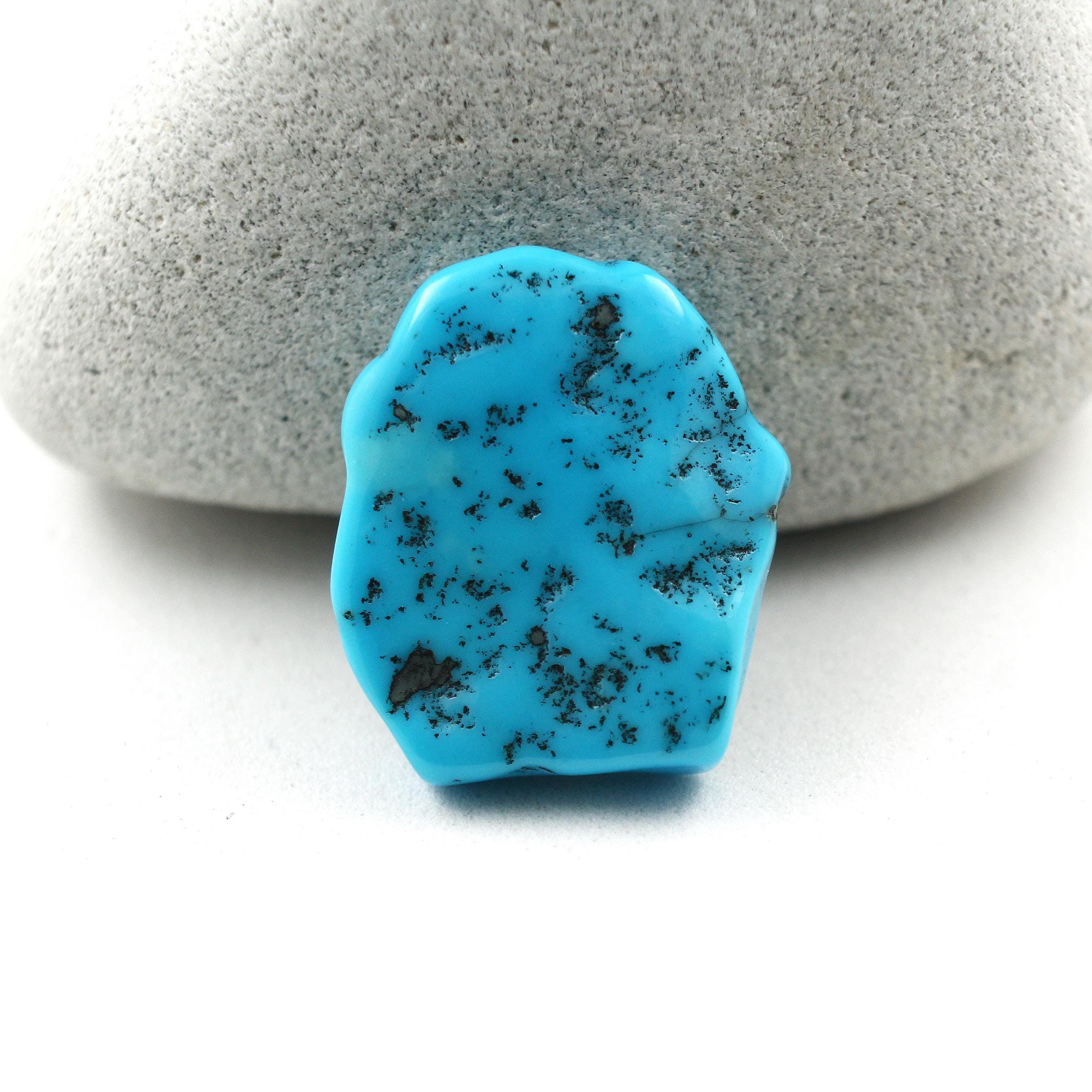 Natural Arizona Turquoise Freeform Rough Gemstone - 17x19mm, 13.83ct