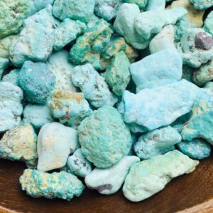 Raw Turquoise Stone: Arizona Sleeping Beauty Crystal (10-14mm) Raw Turquoise Stone: Arizona Sleeping Beauty Crystal (10-14mm)