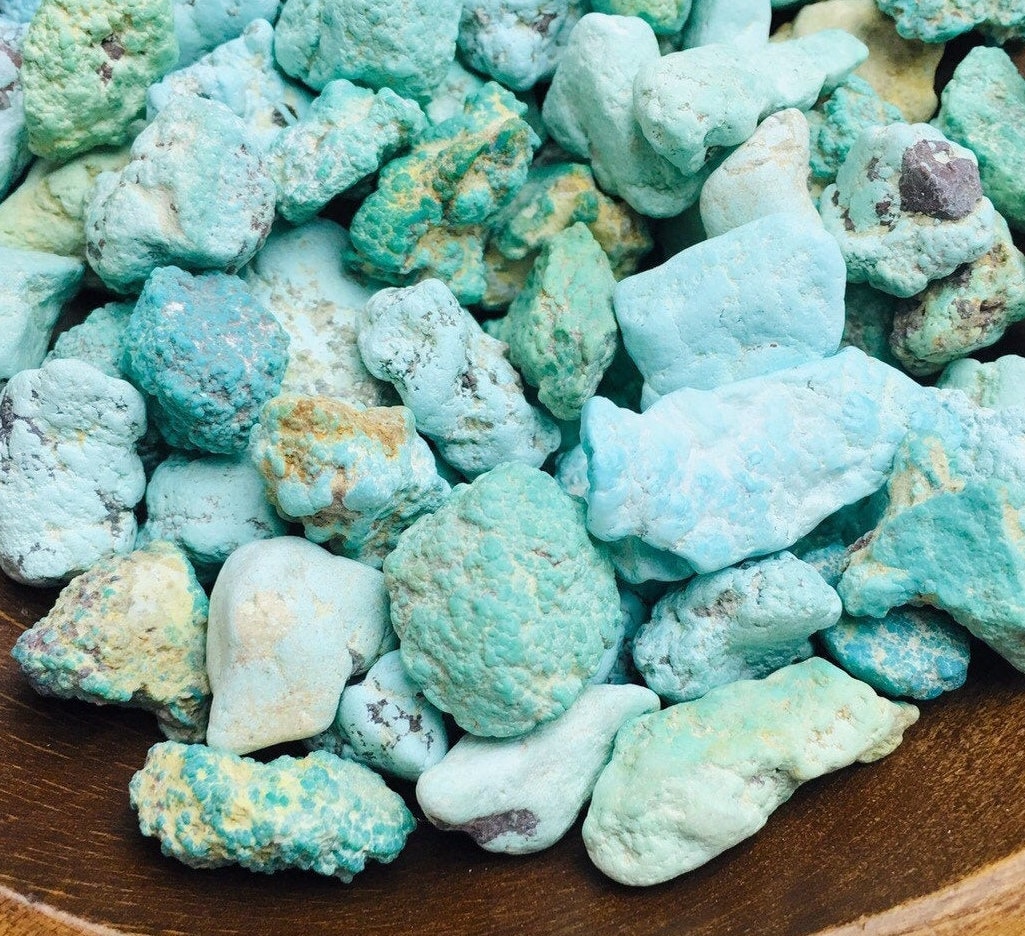 Raw Turquoise Stone: Arizona Sleeping Beauty Crystal (10-14mm)