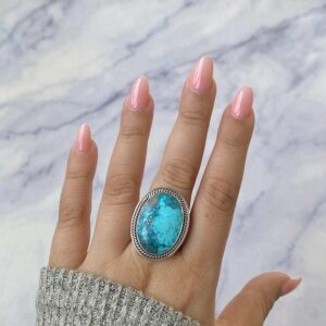 Turquoise Adjustable Ring / 925 Sterling Silver / Healing Gemstone / Gift for her / Oval Cab / Turquoise Jewelry / Statement Ring TRQ-R-288. Turquoise Adjustable Ring / 925 Sterling Silver / Healing Gemstone / Gift for her / Oval Cab / Turquoise Jewelry / Statement Ring TRQ-R-288.