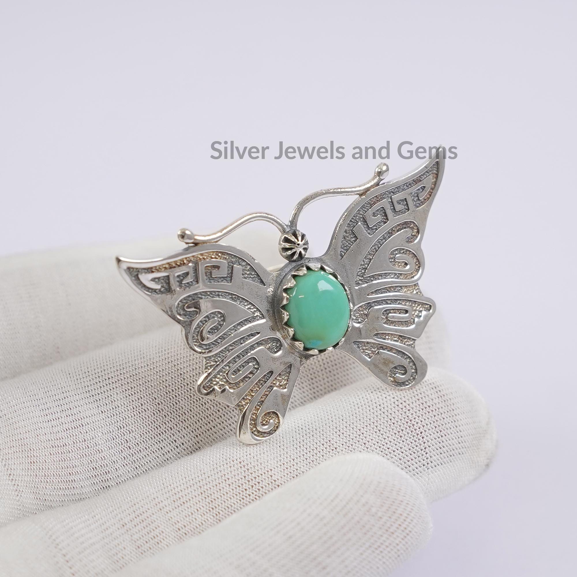 Turquoise Butterfly Ring, 925 Sterling Silver Ring, Southwestern Handmade Ring, Gemstone Ring, Anniversary Ring, Butterfly Ring Turquoise Butterfly Ring, 925 Sterling Silver Ring, Southwestern Handmade Ring, Gemstone Ring, Anniversary Ring, Butterfly Ring