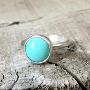Natural Light Robin Egg Blue Turquoise Sterling Silver Solitaire Ring | Turquoise Ring | Boho | Light Blue Stone Ring | Gifts For Her Natural Light Robin Egg Blue Turquoise Sterling Silver Solitaire Ring | Turquoise Ring | Boho | Light Blue Stone Ring | Gifts For Her