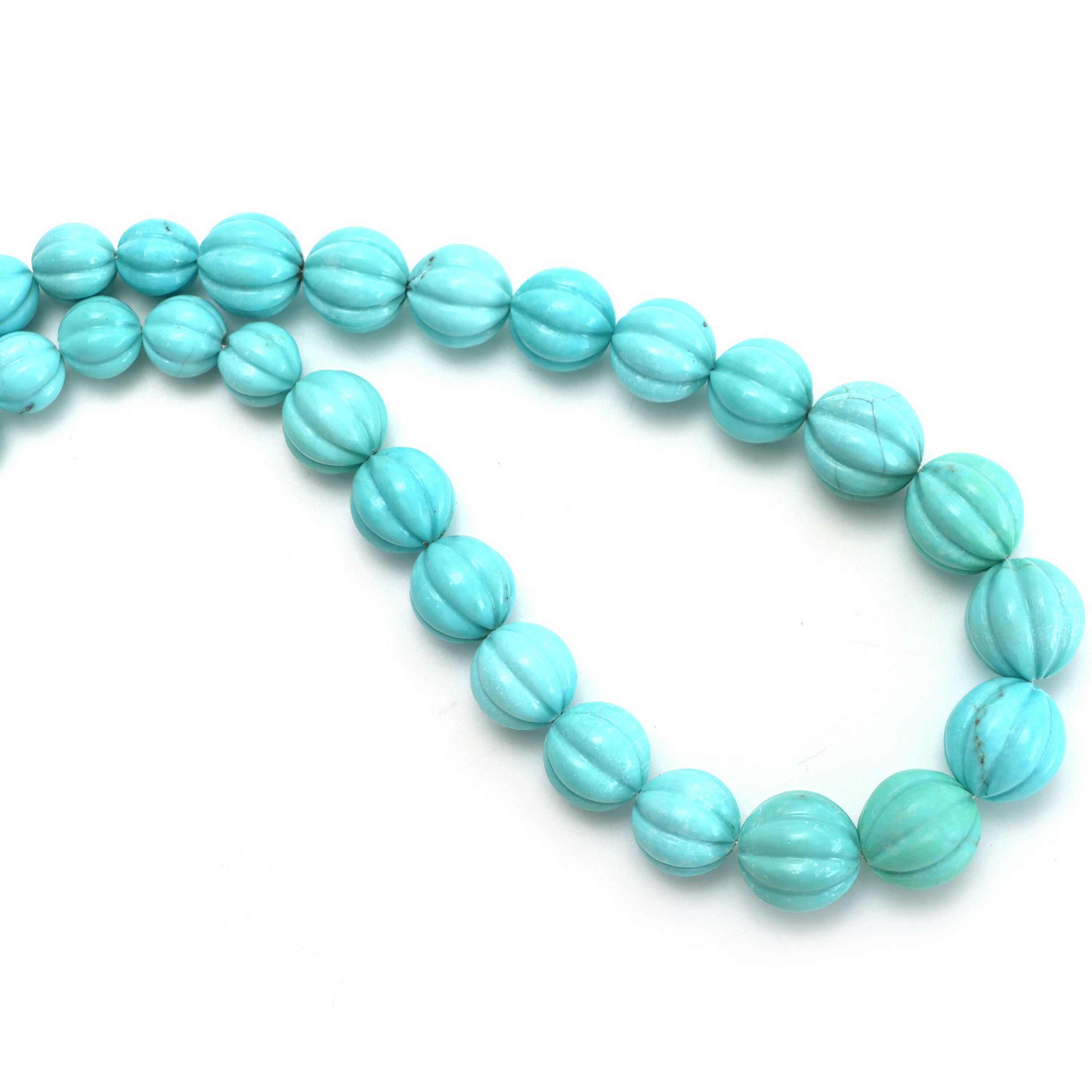 Turquoise Rondelle Carving Beads, 8.5 Mm To 15 Mm, Turquoise Jewelry Handmade Gift For Women, 18 Inches Full Strand, Price Per Strand