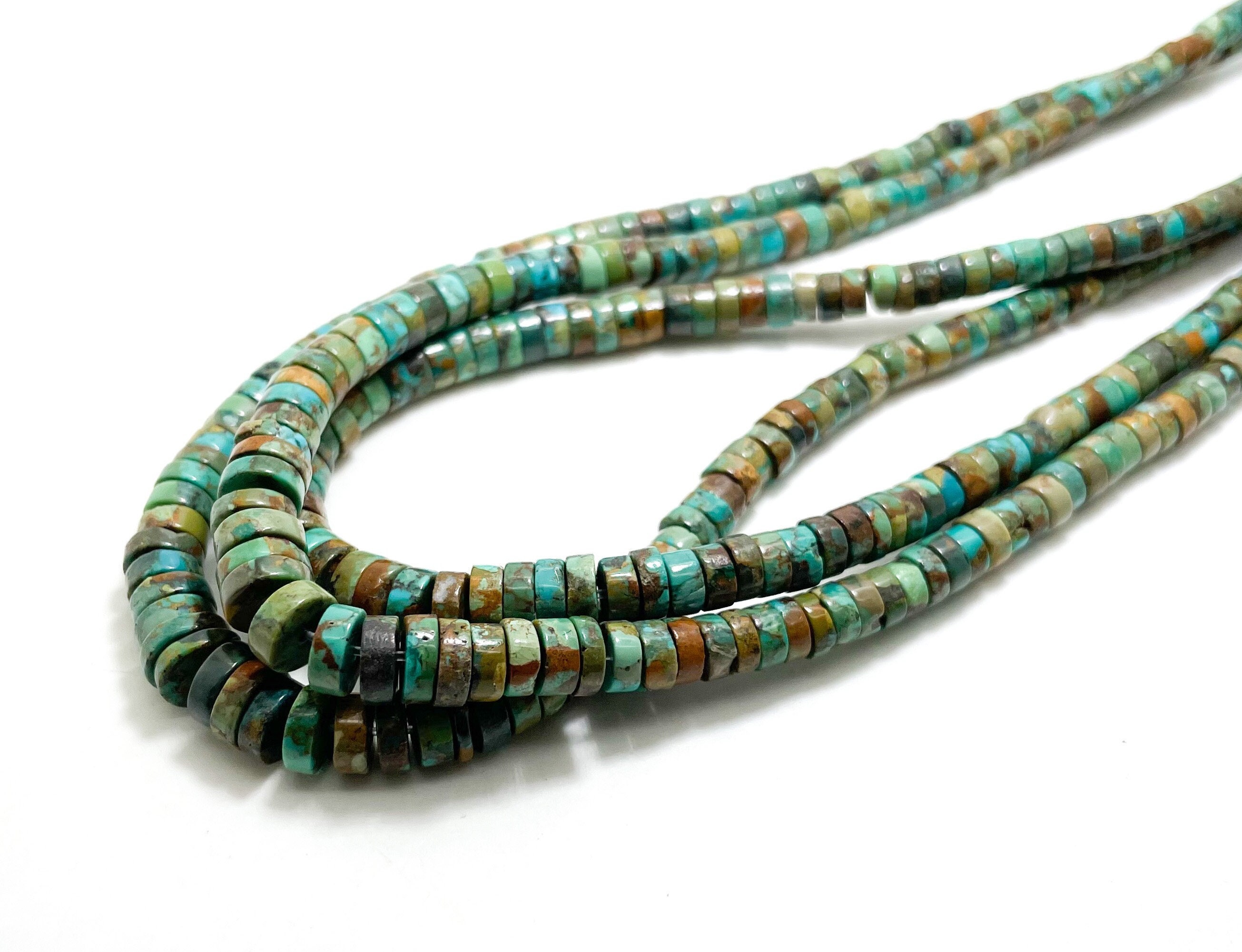 Natural Genuine Turquoise Polished Smooth Tube Cylinder Heishi Rondelle 2mm X 4mm ~ 3mm X 8mm Gemstone Beads - Pgs362b Natural Genuine Turquoise Polished Smooth Tube Cylinder Heishi Rondelle 2mm X 4mm ~ 3mm X 8mm Gemstone Beads - Pgs362b