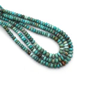 Turquoise Smooth Rondelle Beads, 3.5 Mm To 7 Mm, Turquoise Jewelry Making Beads, Plain Turquoise, 8 Inch / 18 Inch Strand, Price Per Strand Turquoise Smooth Rondelle Beads, 3.5 Mm To 7 Mm, Turquoise Jewelry Making Beads, Plain Turquoise, 8 Inch / 18 Inch Strand, Price Per Strand