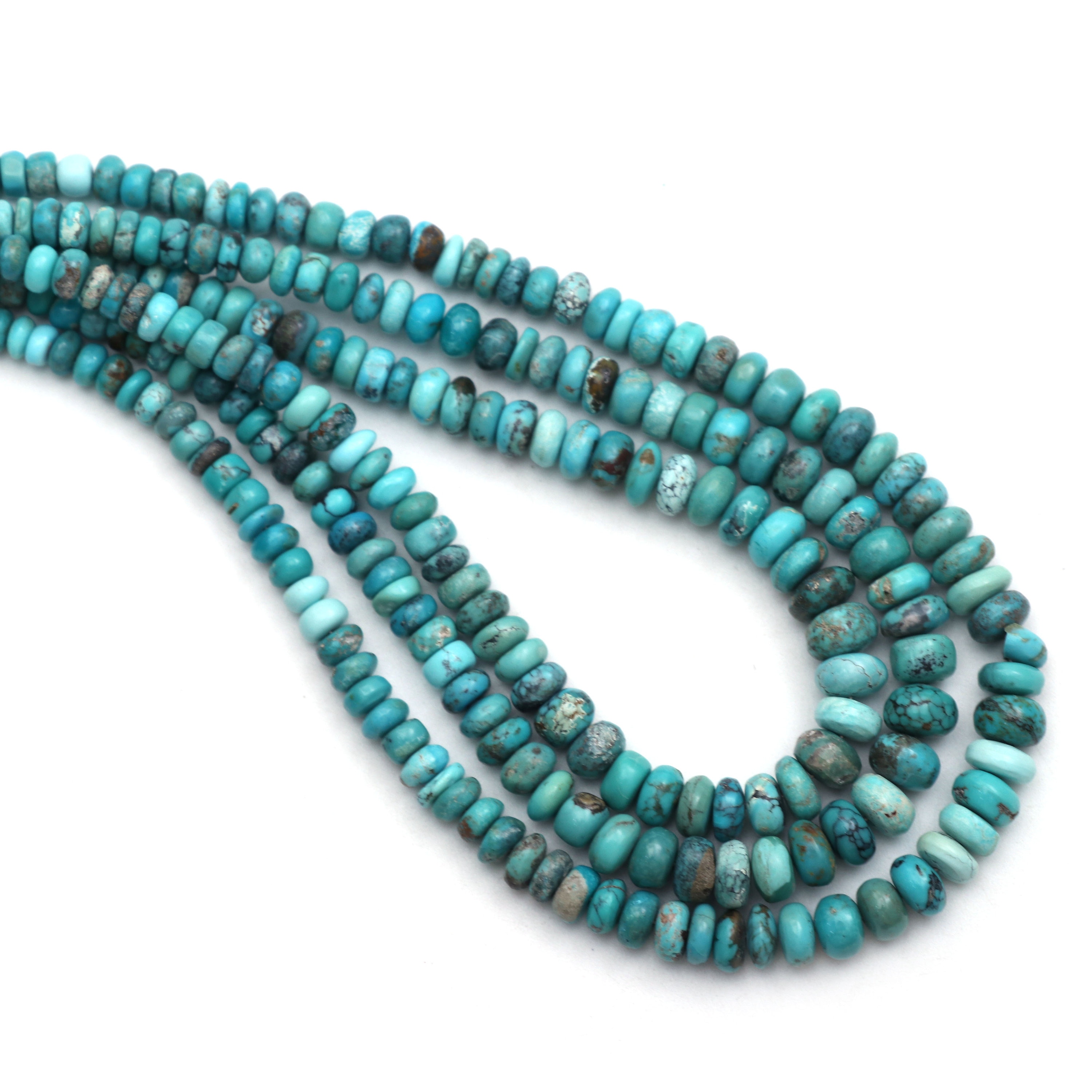 Turquoise Smooth Rondelle Beads, 3 Mm To 6.5 Mm, Turquoise Jewelry Handmade Gift For Women, 8 Inches/ 18 Inches Strand, Price Per Strand Turquoise Smooth Rondelle Beads, 3 Mm To 6.5 Mm, Turquoise Jewelry Handmade Gift For Women, 8 Inches/ 18 Inches Strand, Price Per Strand