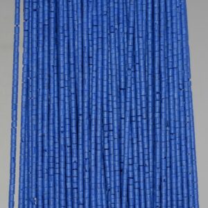1.5-2mm Blue Turquoise Gemstone Round Tube Heishi 1.5-2mm Loose Beads 12.5 inch LOT 1,2,6,12 and 50 (90189245-107-T3) 1.5-2mm Blue Turquoise Gemstone Round Tube Heishi 1.5-2mm Loose Beads 12.5 inch LOT 1,2,6,12 and 50 (90189245-107-T3)