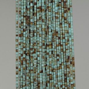 1mm Turquoise Gemstone Green Brown Round Tube Heishi Loose Beads 14 inch Full Strand LOT 1,2,6,12 and 50 (90184276-849) 1mm Turquoise Gemstone Green Brown Round Tube Heishi Loose Beads 14 inch Full Strand LOT 1,2,6,12 and 50 (90184276-849)