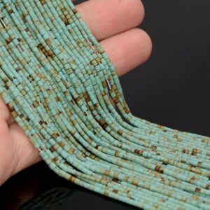 2x2mm Turquoise Gemstone Blue Brown Round Tube Heishi 2mm Loose Beads 12.5 inch Full Strand LOT 1,2,6,12 and 50 (80005615-473) 2x2mm Turquoise Gemstone Blue Brown Round Tube Heishi 2mm Loose Beads 12.5 inch Full Strand LOT 1,2,6,12 and 50 (80005615-473)