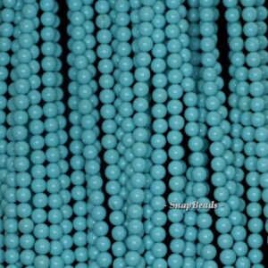 3mm Turquoise Gemstone Sky Blue Round 3mm Loose Beads 16 inch Full Strand LOT 1,2,6,12 and 50 (90189236-107-T3) 3mm Turquoise Gemstone Sky Blue Round 3mm Loose Beads 16 inch Full Strand LOT 1,2,6,12 and 50 (90189236-107-T3)
