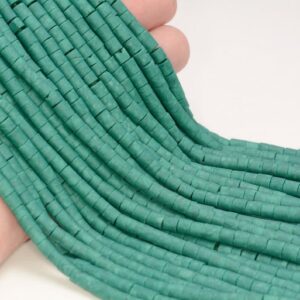 5x4mm Turquoise Gemstone Green Round Tube Heishi Loose Beads 13 inch Full Strand LOT 1,2,6,12 and 50 (80005642-473) 5x4mm Turquoise Gemstone Green Round Tube Heishi Loose Beads 13 inch Full Strand LOT 1,2,6,12 and 50 (80005642-473)