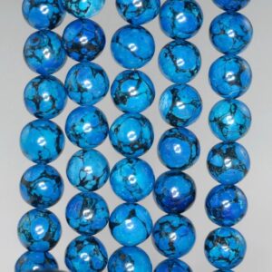 8mm Blue Turquoise Gemstone Dark Blue Round 8mm Loose Beads 16 inch Full Strand LOT 1,2, and 6 (90186764-774) 8mm Blue Turquoise Gemstone Dark Blue Round 8mm Loose Beads 16 inch Full Strand LOT 1,2, and 6 (90186764-774)