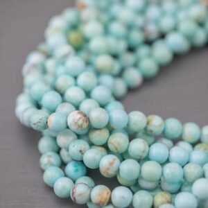 Cream Light Green Blue Turquoise  Round 6mm 8mm 10mm Full Strand 15.5-16" AAA Quality  Smooth Gemstone Beads