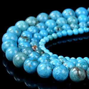 Turquoise Gemstone Grade AAA Round 4MM 6MM 8MM 10MM Loose Beads BULK LOT 1,2,6,12 and 50 (D482) Turquoise Gemstone Grade AAA Round 4MM 6MM 8MM 10MM Loose Beads BULK LOT 1,2,6,12 and 50 (D482)