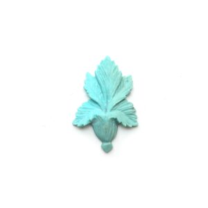Natural Turquoise Leaf Carving Loose Gemstone, 23.5x34.5 mm, Turquoise Jewelry Making Gemstone, Handmade Gemstone , 1 Piece
