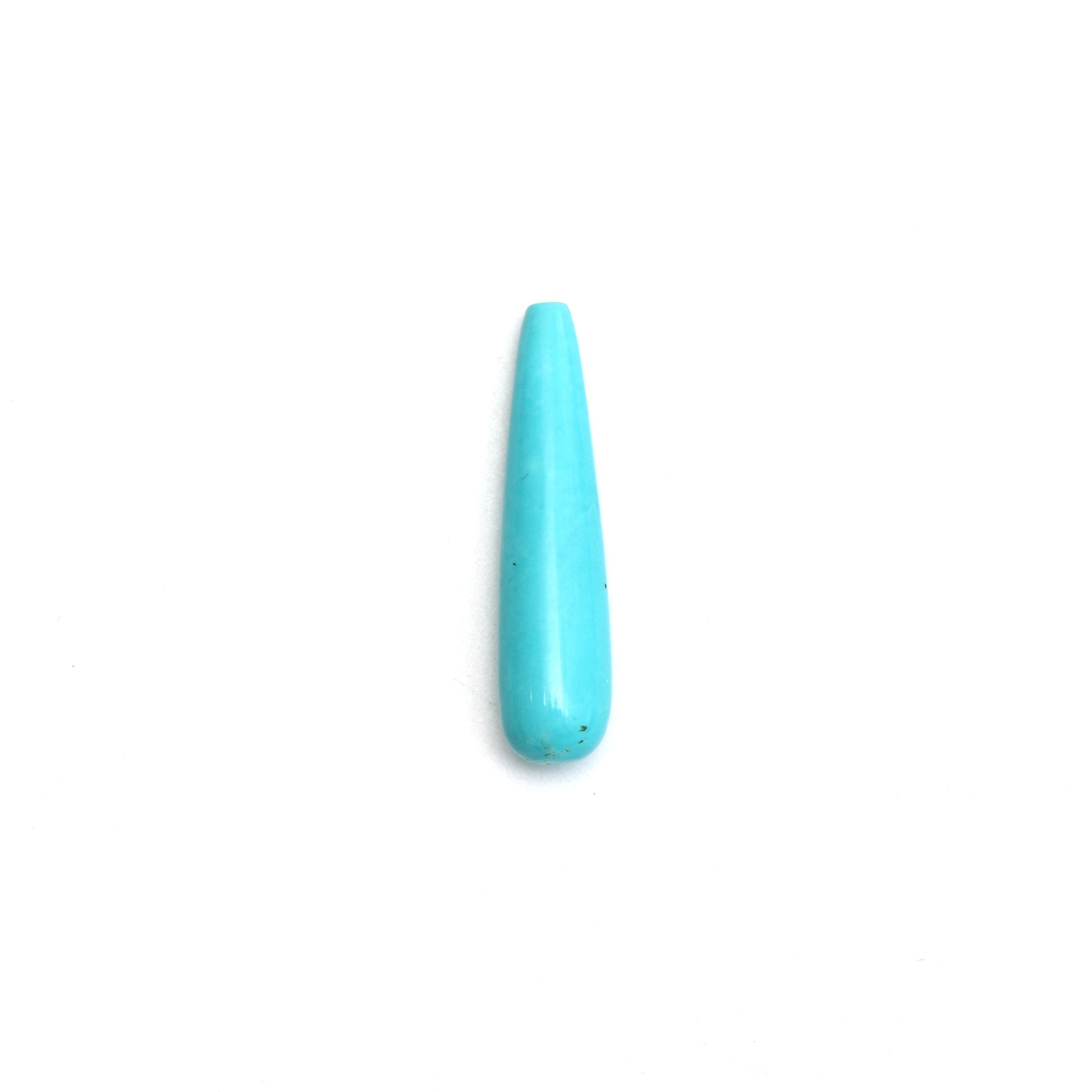 Natural Turquoise Smooth Drop Loose Gemstone,  8.5x35 Mm, Turquoise Tear Drop Jewelry Making Gemstone, 1 Piece