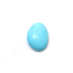 Natural Turquoise Smooth Tumble Loose Gemstone | 21x28.5 mm | Tumble Shaped Loose Gemstone | 1 Piece