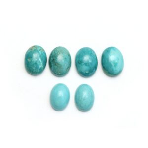 Turquoise Smooth Oval Loose Gemstone, 13x18 mm and 15x20 mm, Turquoise Jewelry Making Gemstone, Price Per Set
