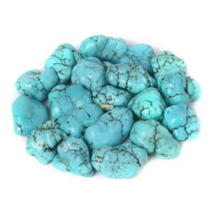 Dyed turquoise Polished Chips Crushed Tumbled Stone Crystal Healing Embellishments 100 Grams