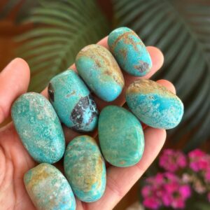Genuine Turquoise, Tumbled, Tumble, Pocket Stone