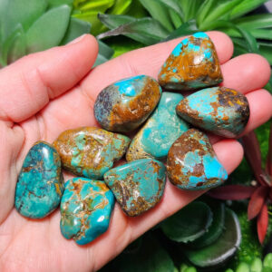 Natural Turquoise - Turquoise Crystal - Turquoise Tumbled - Polished Turquoise - Natural Polished Turquoise - Tumbled Turquoise - Turquoise