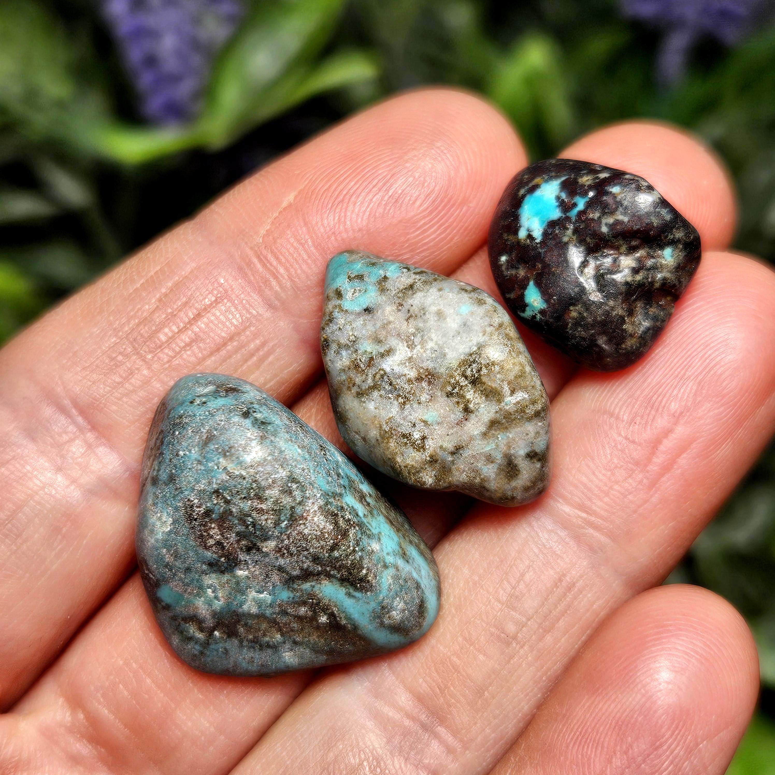 Turquoise Polished Crystal: Tumbled Natural Blue-green Turquoise Turquoise Polished Crystal: Tumbled Natural Blue-green Turquoise