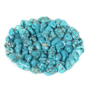 Small Dyed turquoise Polished Chips Crushed Tumbled Stone Crystal Healing Embellishments 100 Grams