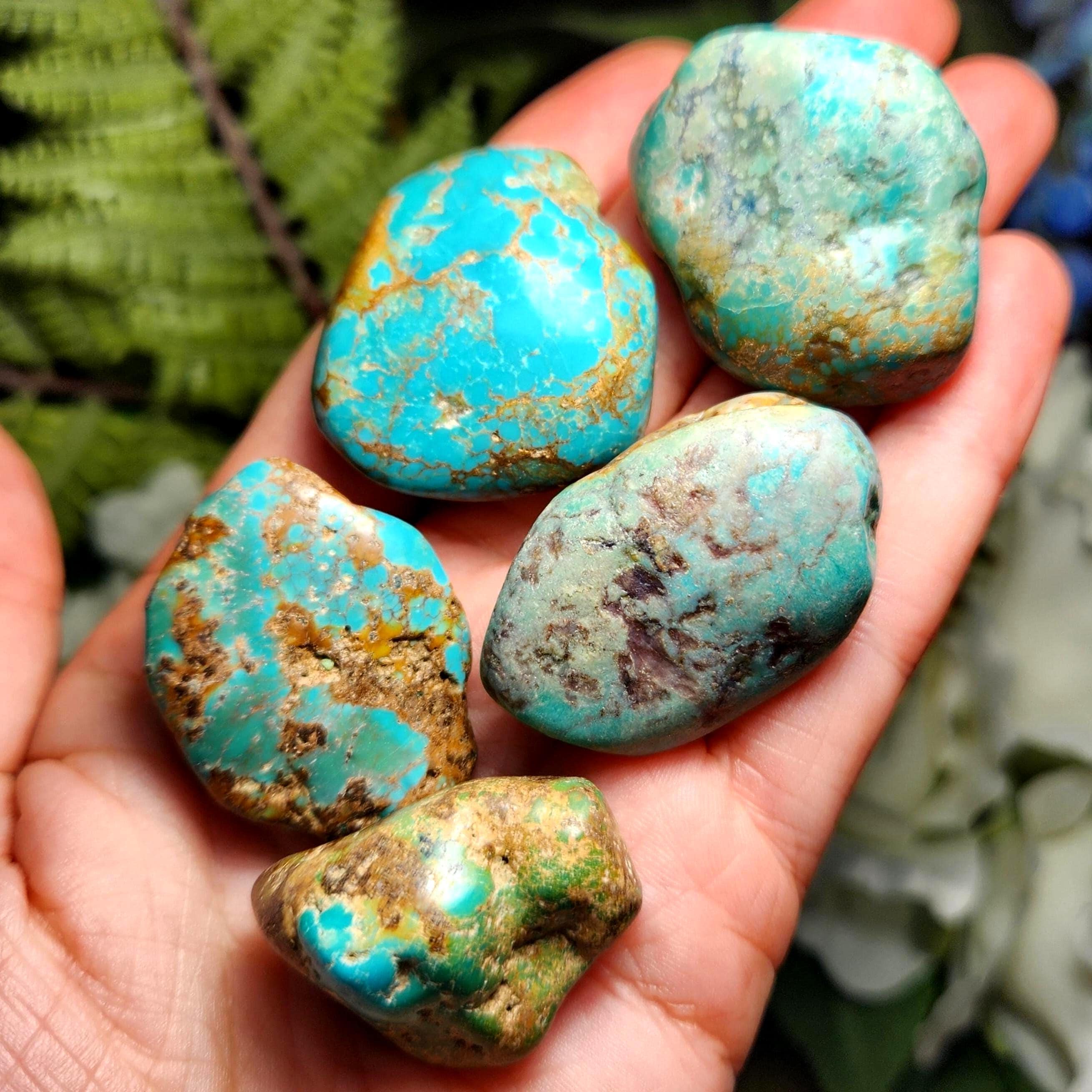 Turquoise Stone - Blue Turquoise - Natural Turquoise - Tumbled Turquoise - Turquoise Crystal - Turquoise Tumbler - Polished Turquoise