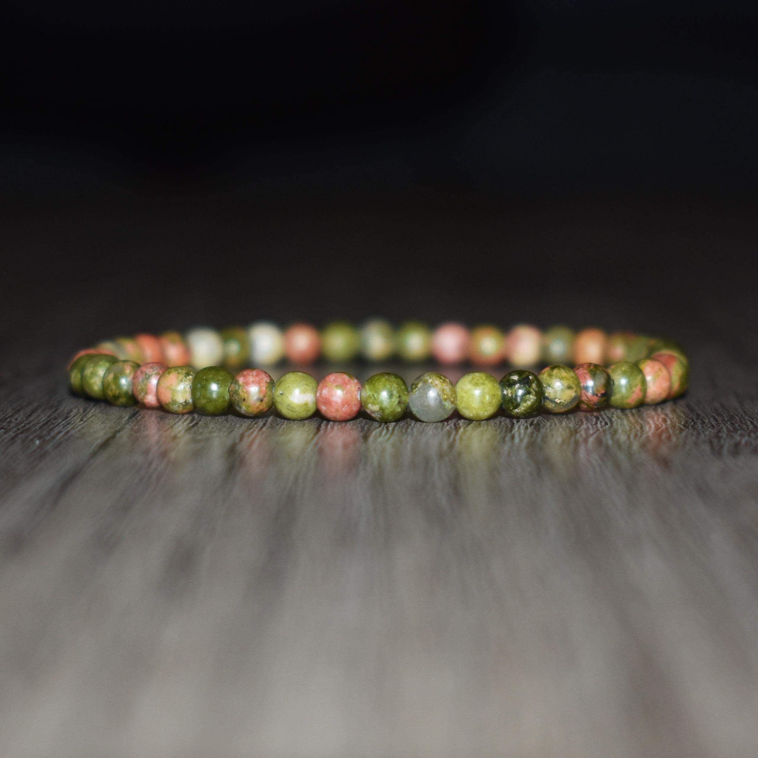 4mm Unakite Beaded Bracelet – Unisex Heart Chakra Gemstone Bracelet For Yoga, Meditation & Everyday Wear 4mm Unakite Beaded Bracelet – Unisex Heart Chakra Gemstone Bracelet For Yoga, Meditation & Everyday Wear