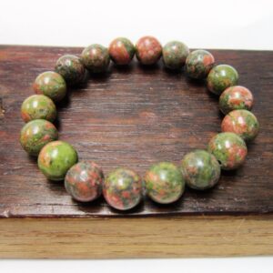 Natural Unakite Bracelet Fertility Bracelet Third Eye Chakra Bracelet Unakite Scorpio Bracelet Grounding Unakite Bracelet Unakite Meditation