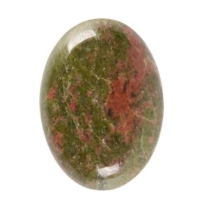 25mm Unakite oval flatback cab cabochon