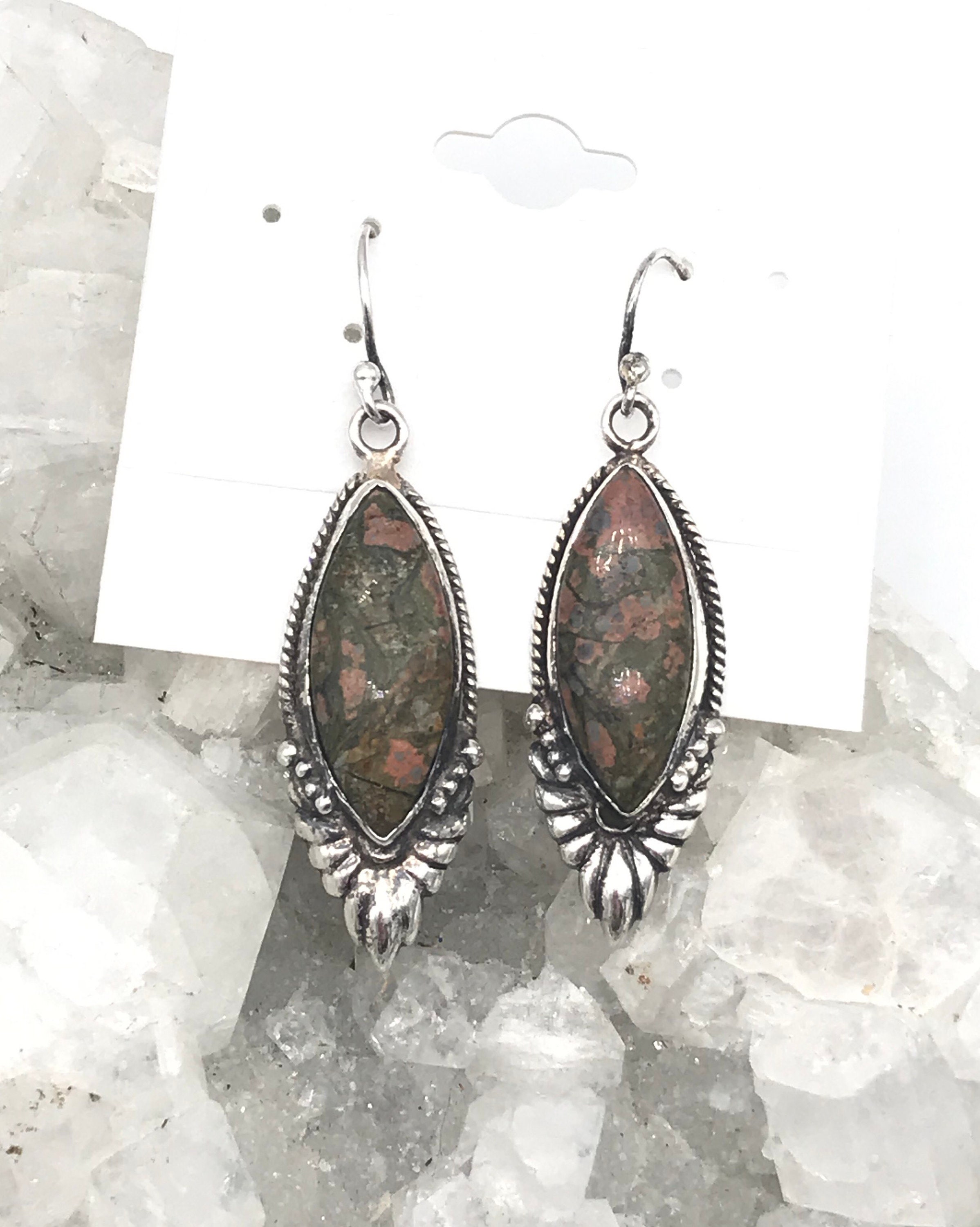 Unakite Jasper Earrings