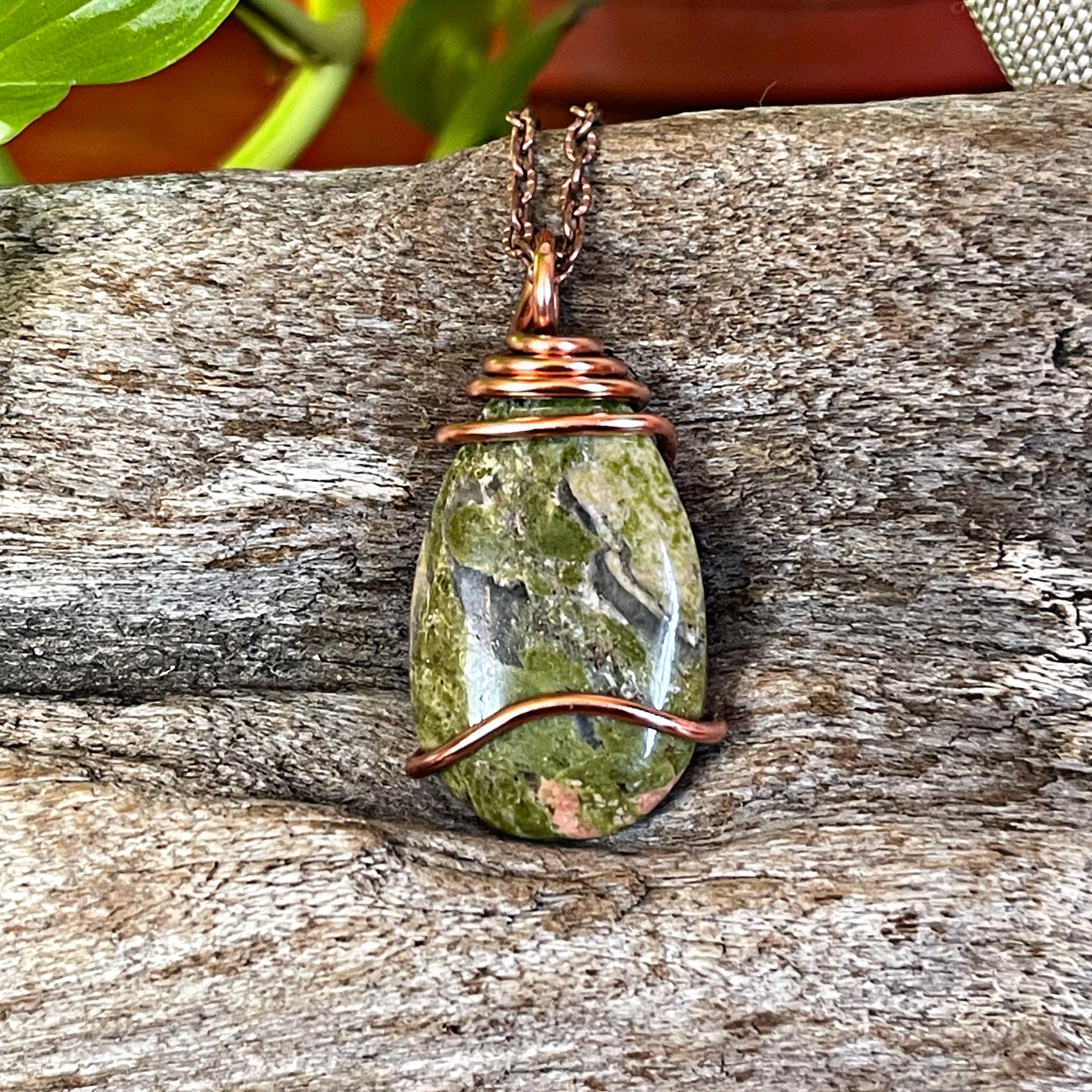 Unakite Necklace - Boho Jewelry For Her Unakite Necklace - Boho Jewelry For Her