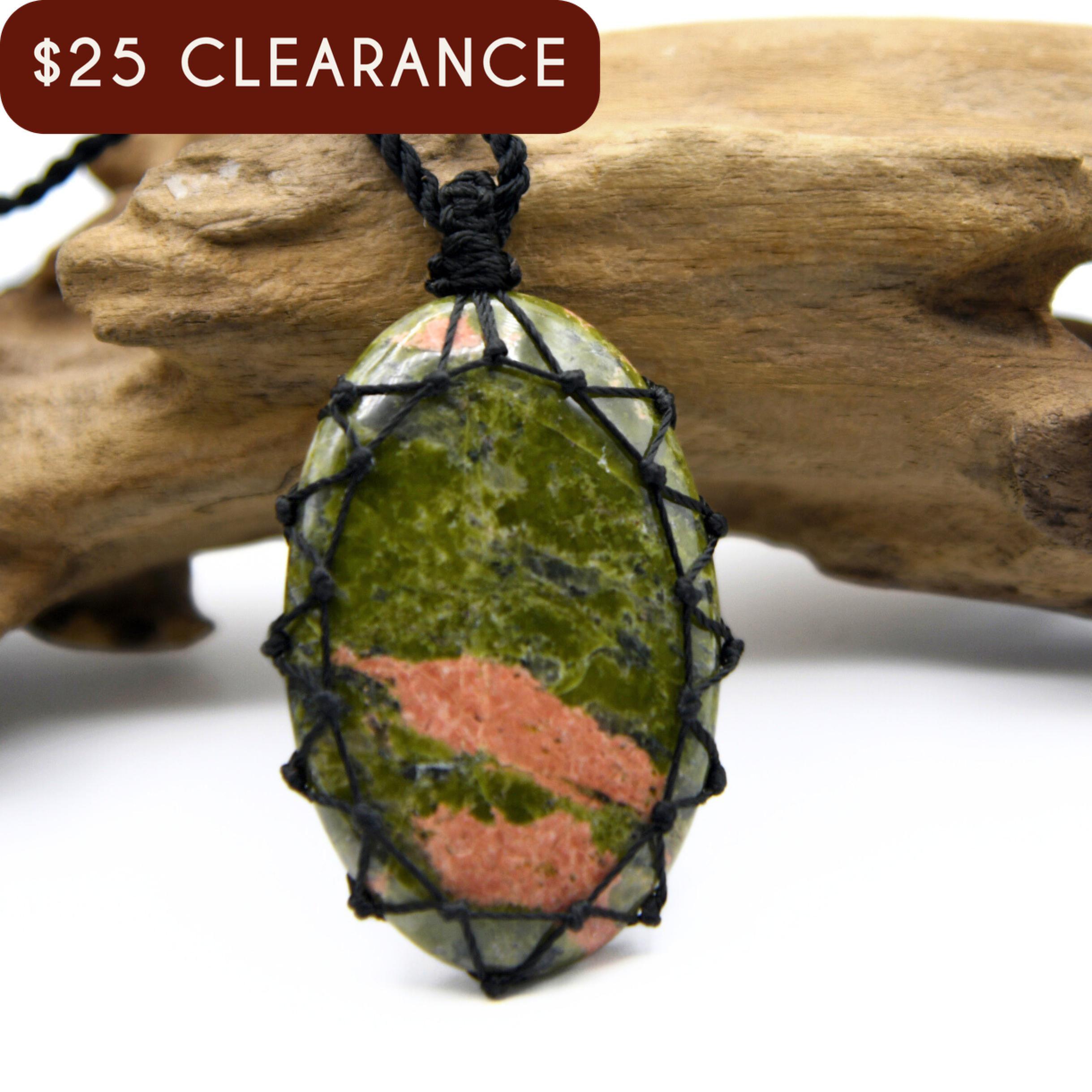 Unakite Jasper Necklace For Women, Green - Pink Natural Stone Jewelry, Motherhood Crystal Necklace, Mothers Day Gift From Daughter