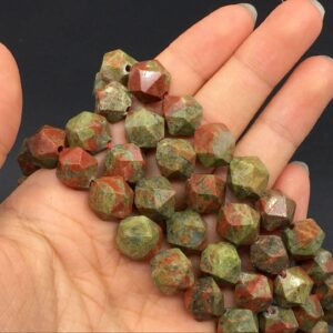 12mm Faceted Unakite Jasper Beads Unakite Cube Beads Hexagon Beads Natural Unakite Gemstone Semiprecious Beads Supplies 15.5" Strand 12mm Faceted Unakite Jasper Beads Unakite Cube Beads Hexagon Beads Natural Unakite Gemstone Semiprecious Beads Supplies 15.5" Strand