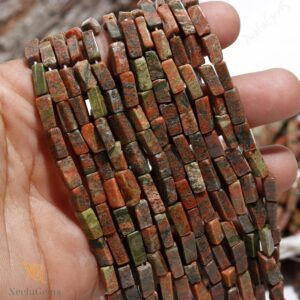 Aaa+ Unakite Jasper Smooth Rectange Beads,natural Unakite Jasper Rectange Briolette Beads,13" Gemstone Beads For Handmade Jewelry Aaa+ Unakite Jasper Smooth Rectange Beads,natural Unakite Jasper Rectange Briolette Beads,13" Gemstone Beads For Handmade Jewelry