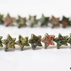 M/ Unakite 10mm/ 12mm Star 6" Strand Natural Gemstone Beads For Jewelry Making M/ Unakite 10mm/ 12mm Star 6" Strand Natural Gemstone Beads For Jewelry Making