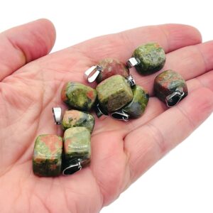 Unakite Tumbled Gemstone Pendant - Crystal Pendant - Love Stone Pendant - Pendants of Surprise - NC1035